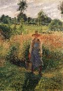 Camille Pissarro The Gardener,Afternoon Sun,Eragny oil painting artist